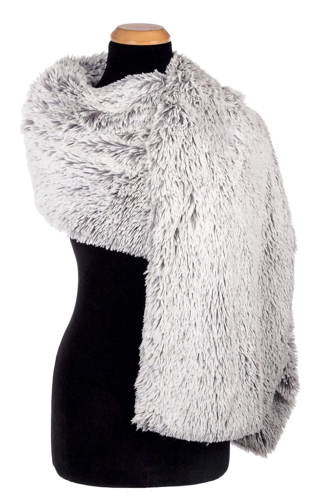 Stole | Pearl Fox Faux Fur | handmade in Seattle, WA by Pandemonium Millinery USA
