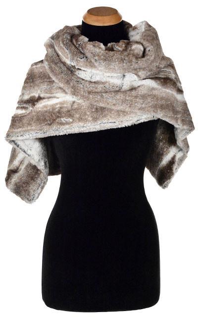 Stole - Luxury Faux Fur in Birch