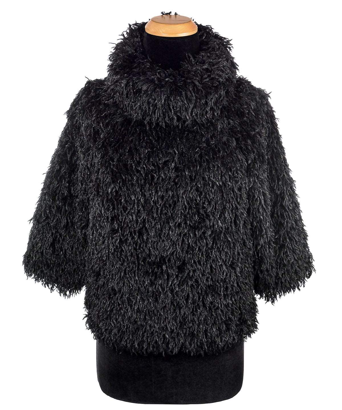 Sweater Top - Black Swan Faux Feather