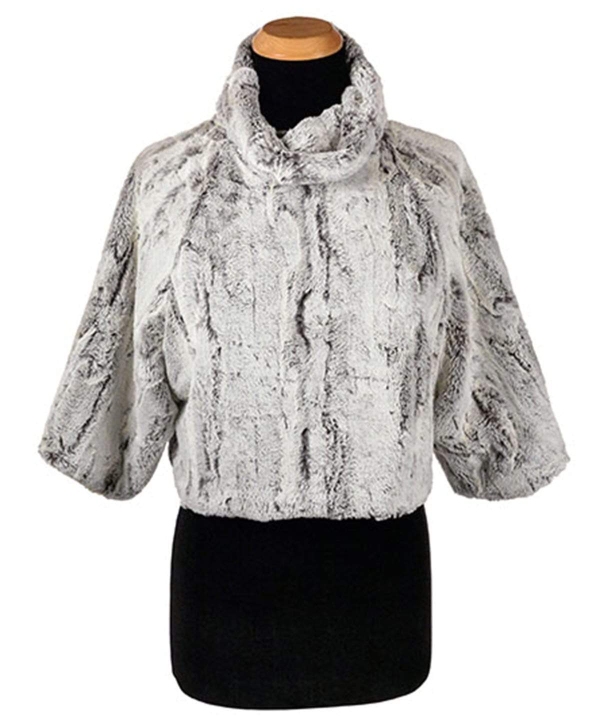 Sweater Top |  Luxury Faux Fur Khaki  Gray, Cream | Handmade By Pandemonium Millinery | Seattle WA USA