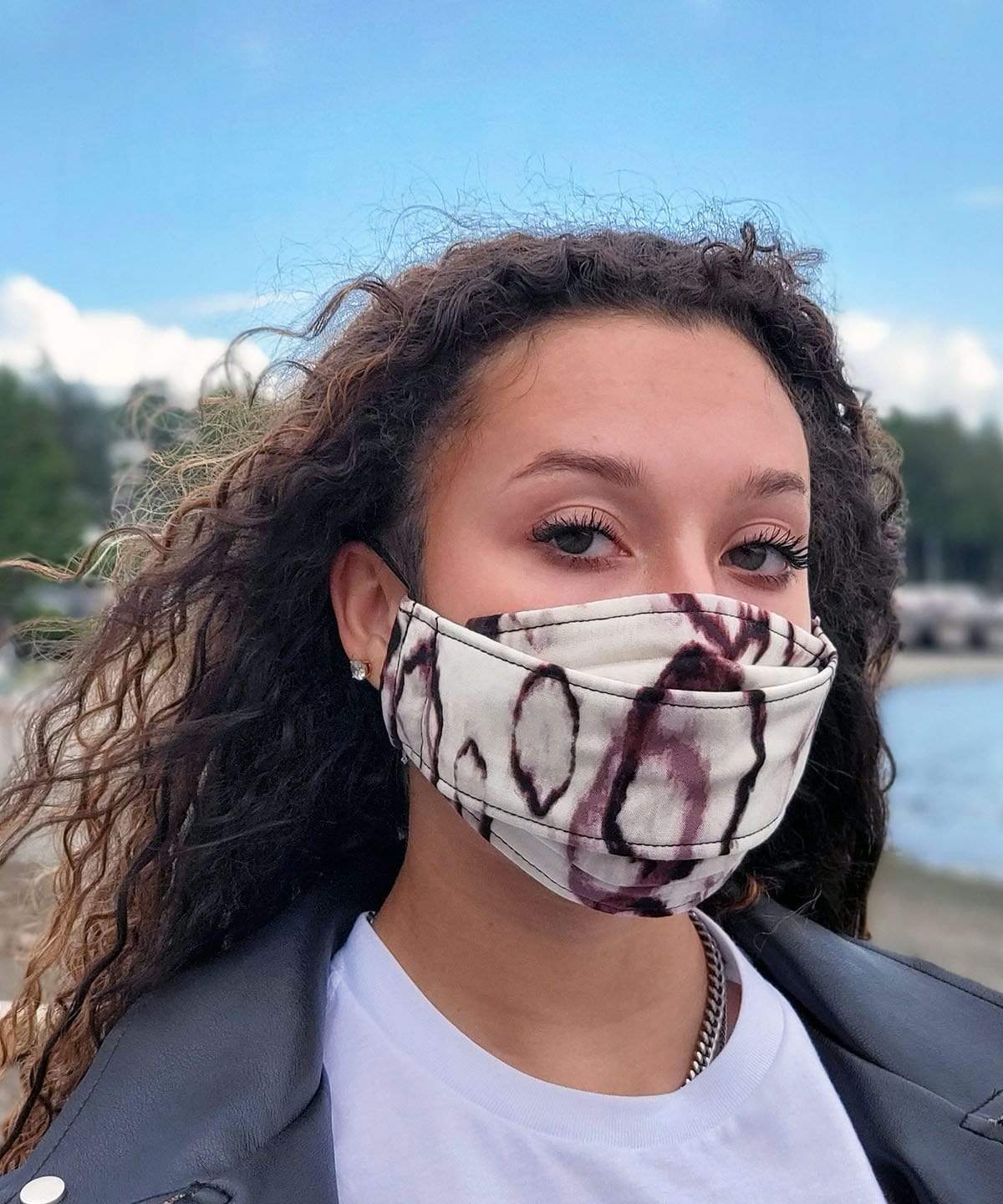 Pandemonium Millinery The Civvy Face Mask (Box) - Crystal Raindrops Accessories