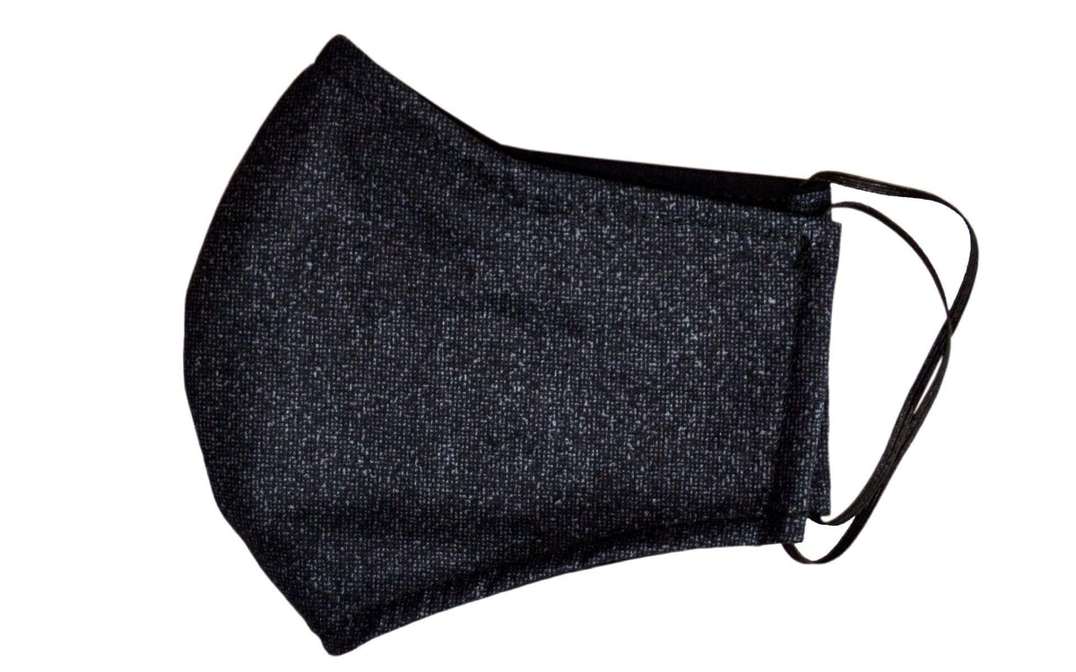 Pandemonium Millinery The Civvy Face Mask (Large-Cone) - Assorted Prints Graphite Accessories