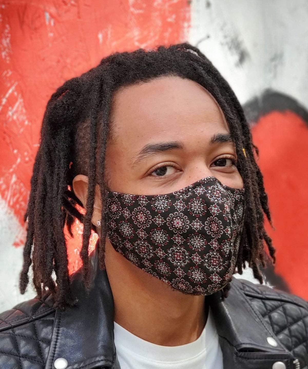 Pandemonium Millinery The Civvy Men's Face Mask (Large-Cone) - Vintage Tie