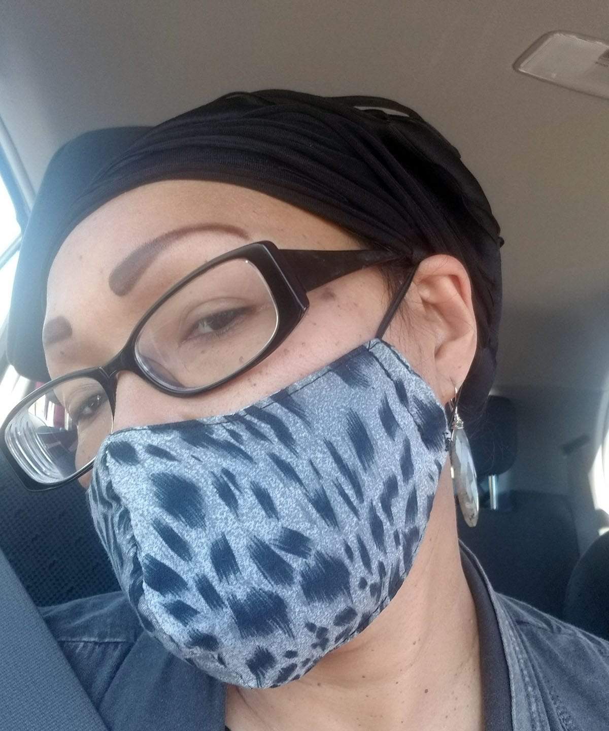 Pandemonium Millinery The Civvy Face Mask (Large-Cone) - Assorted Prints White Burmese Accessories