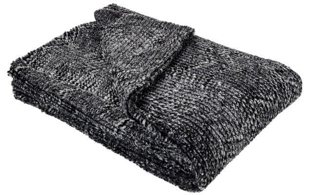 Cozy Cable in Ash | Luxury Faux Fur Throws | Pandemonium Millinery