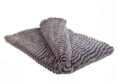 Desert Sand in Charcoal | Luxury Faux Fur Throws | Pandemonium Millinery
