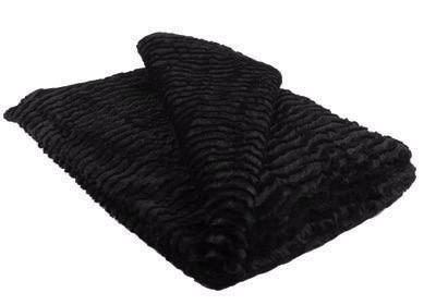 Desert Sand in Midnight | Luxury Faux Fur Throws | Pandemonium Millinery