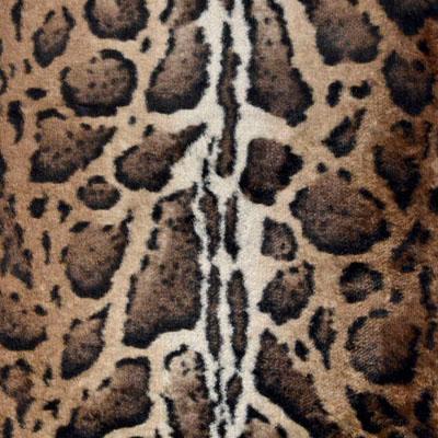  Ocelot Swatch with Black Satin Backing | Tissavel Faux Fur Throws | Pandemonium Millinery