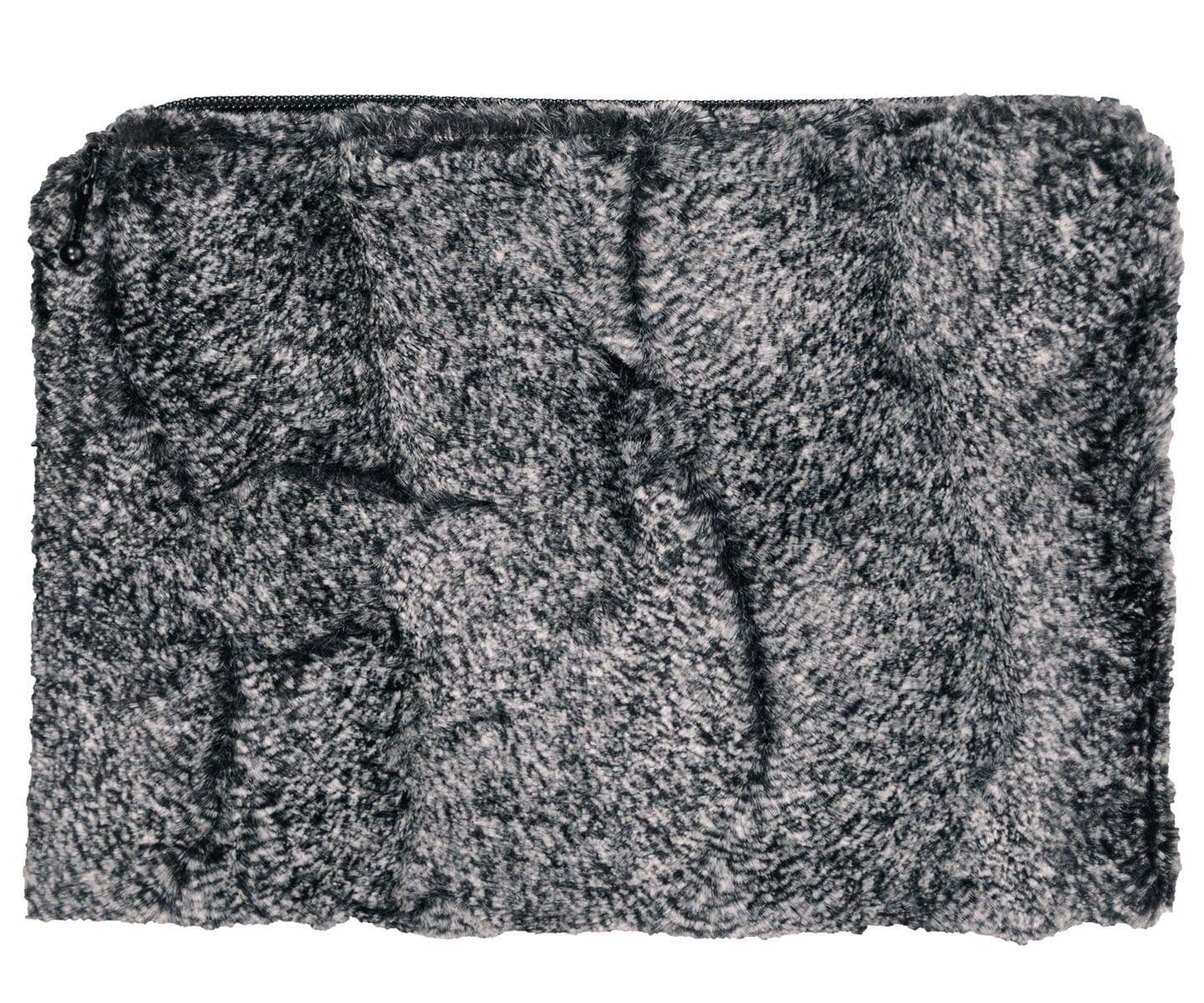 Toiletry Pouch in Nimbus Faux Fur Handmade in Seattle WA USA by Pandemonium Millinery