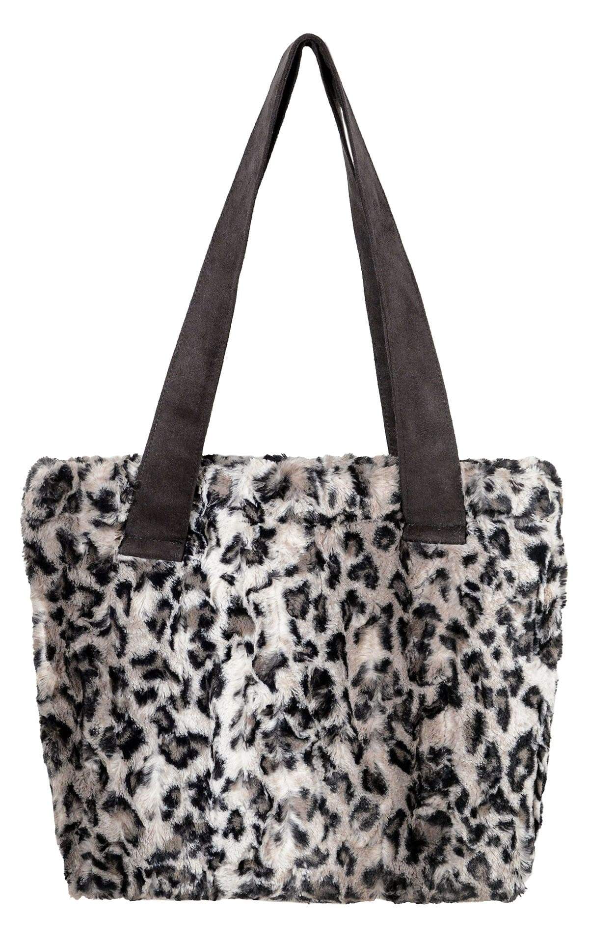 Tokyo Tote - Luxury Faux Fur Savannah Cat in Gray (SOLD OUT)