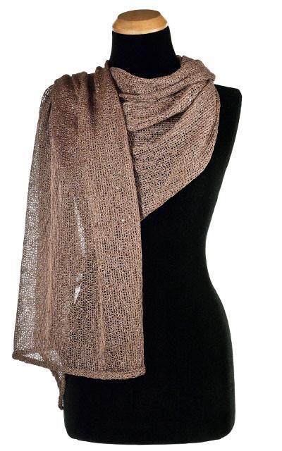 Women's Wrap in Glitzy Glam in Toffee | Handmade in Seattle WA | Pandemonium Millinery