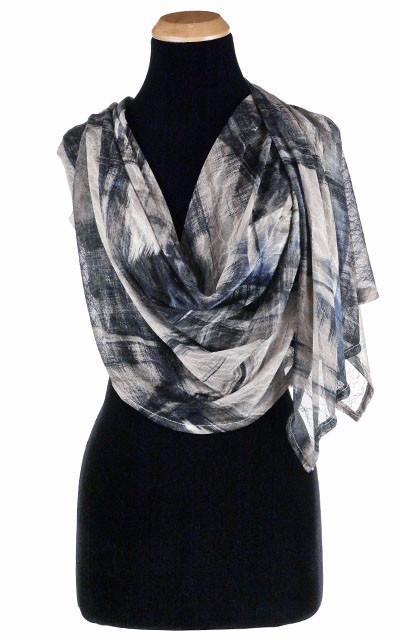 Wrap in Blue Lace Handmade by Pandemonium Millinery in USA