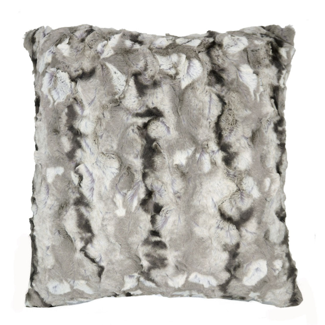 Pillow Sham | White Water Faux Fur | Handmade in the USA by Pandemonium Seattle