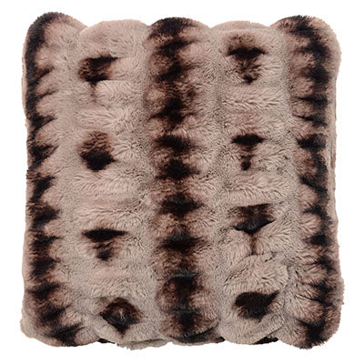 Pillow Sham - Royal Opulence in Taupeful Faux fur Made in Seattle Washington