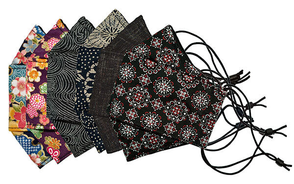 Pop-Up Face Mask - Assorted Cotton Prints - Handmade by Pandemonium Millinery Seattle, WA USA