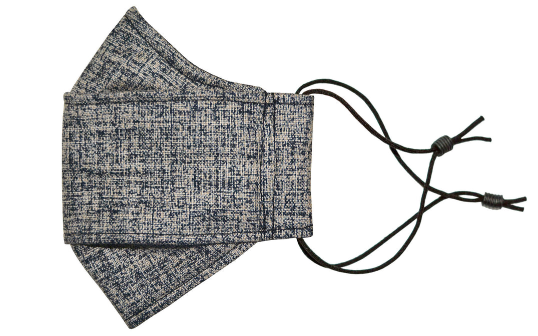 Pop-Up Face Mask - Monaco Stone - Handmade by Pandemonium Millinery Seattle, WA USA
