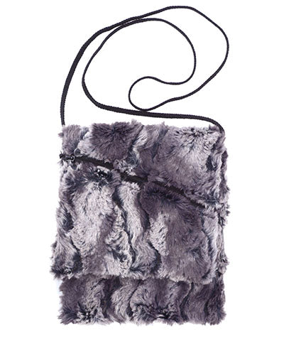 Prague Style Handbag - Luxury Faux Fur in Muddy Waters