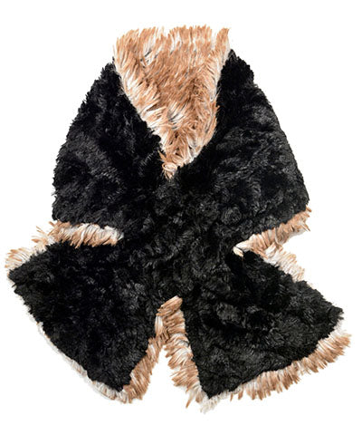 Pull-Thru Scarf | Red Fox Faux Fur with Cuddly reverse | Handmade by Pandemonium Seattle USA