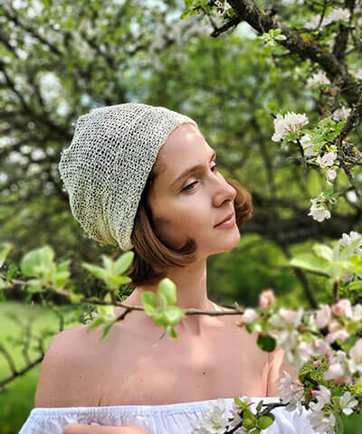 Women's Rowdie Hat in Glitzy Glam in Latte with Terra | Handmade in Seattle WA | Pandemonium Millinery