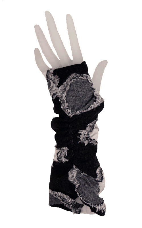 Fingerless Gloves  Scrunched - Nova &amp; Super Nova (One left!!)