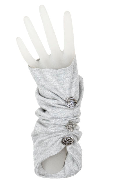Fingerless Gloves Scrunched - Assorted Jersey Knits