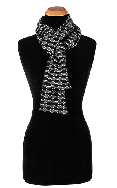 Classic Scarf - Lunar Eclipse and Solar Eclipse Fun in Black and White and Grey!