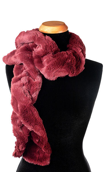 Scrunchy Scarf - Luxury Faux Fur in Cranberry Creek (Limited Availability)