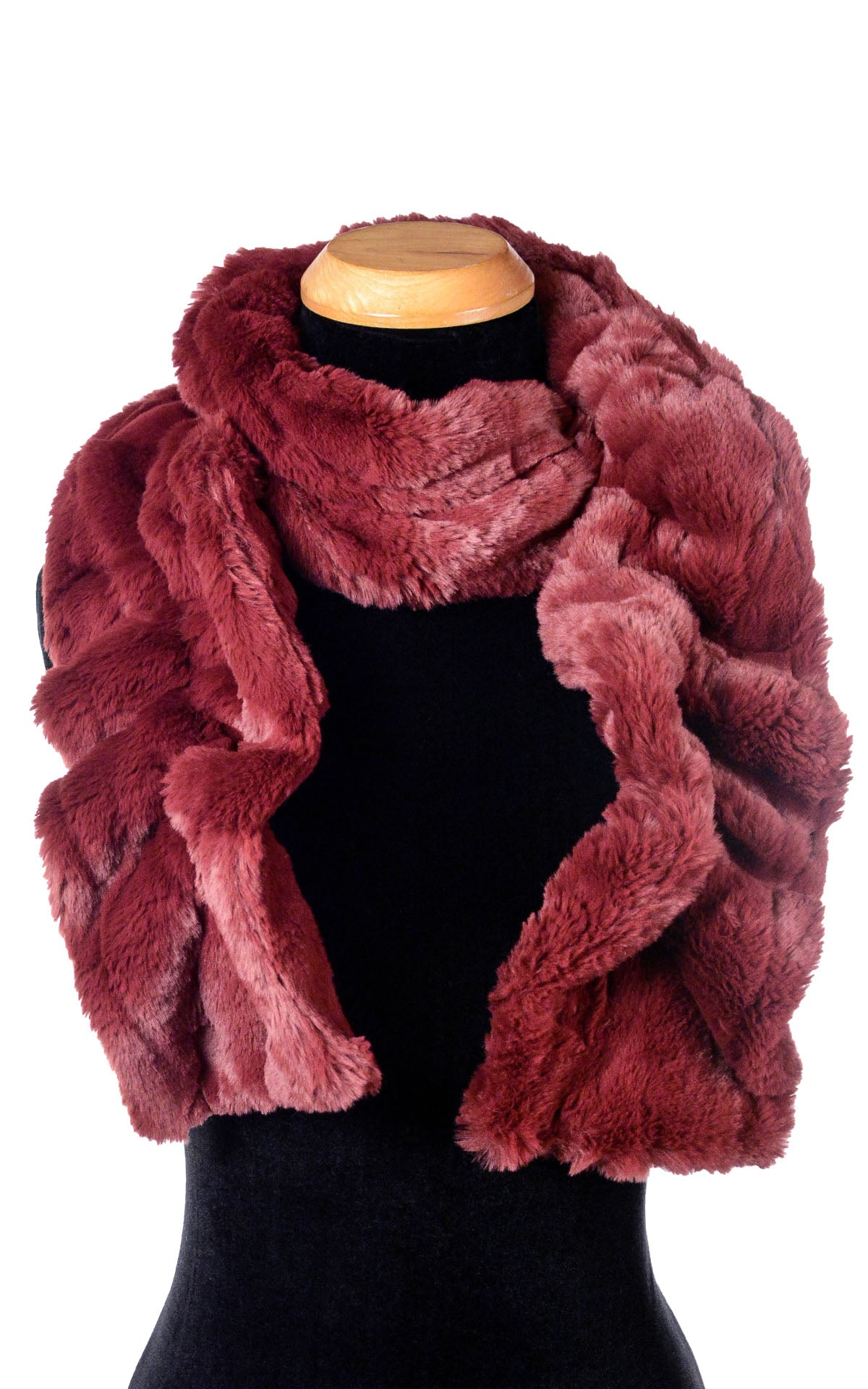 Scrunchy Scarf - Luxury Faux Fur in Cranberry Creek (Limited Availability)