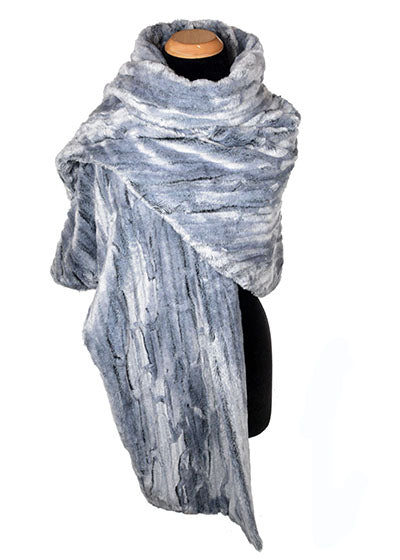 Shrug Wrap Plush Glacier Bay Faux Fur Handmade in Seattle