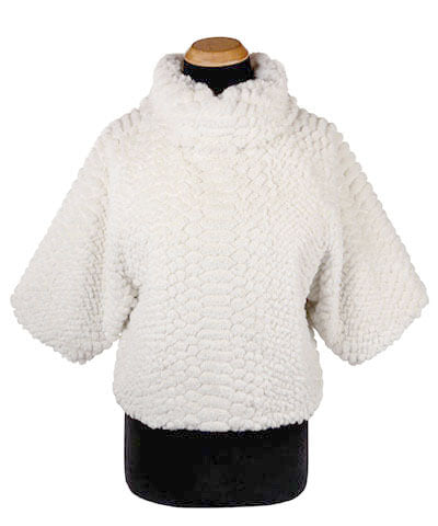 Sweater Top - Long - in Plush Faux Fur in  Falkor  by Pandemonium Millinery