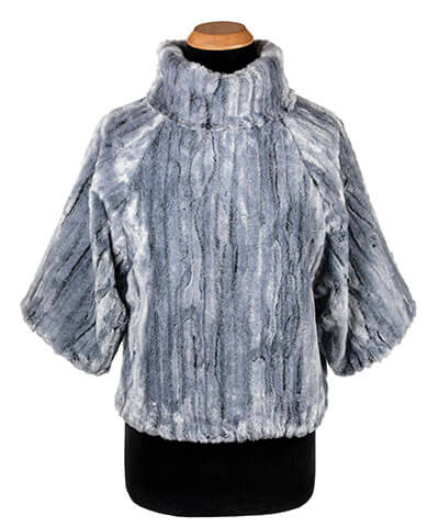 Sweater Top - Long - in Luxury Faux Fur in  Glacier Bay by Pandemonium Millinery