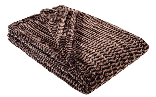 Pet / Dog Blanket - Luxury Faux Fur in 8MM Black and White - by Pandemonium Millinery