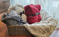 Pet / Dog Blanket - Luxury Faux Fur in Khaki