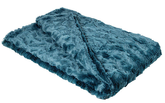 Peacock Pond | Luxury Faux Fur Throws | Pandemonium Millinery