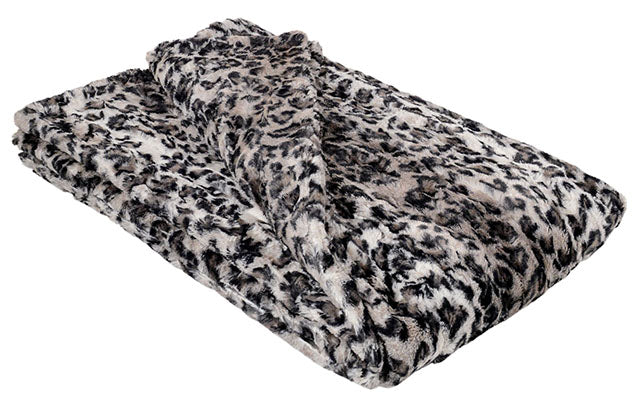 Savannah Cat in Gray | Luxury Faux Fur Throws | Pandemonium Millinery