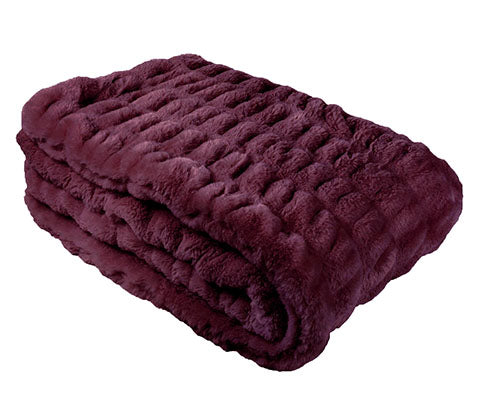   Throw in Merlot From Royal Opulence Collection Handmade in Seattle