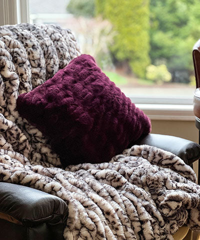 Pillow Sham - Royal Opulence in Merlot Handmade in Seattle