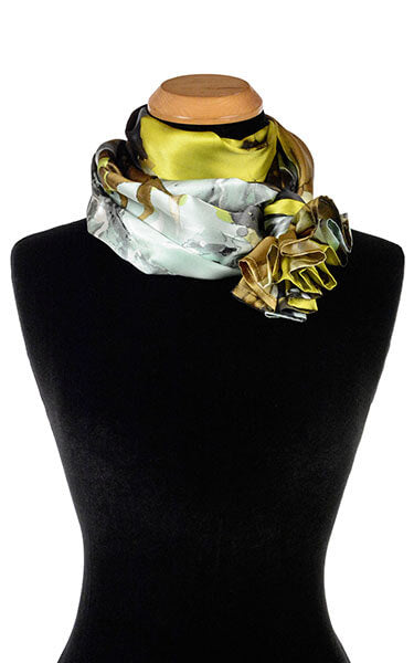 Women's Wrap in Masquerade Fiesta Silk Tied | Handmade in Seattle WA | Pandemonium Millinery