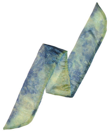 Women's Wrist Scarf in Agave Coastal Garden Organza Buckle Separate | Handmade in Seattle WA | Pandemonium Millinery