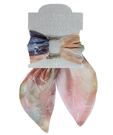 Women's Wrist Scarf in Bayberry Coastal Garden Organza | Handmade in Seattle WA | Pandemonium Millinery
