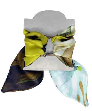 Women's Wrist Scarf in Masquerade Fiesta Silk | Handmade in Seattle WA | Pandemonium Millinery